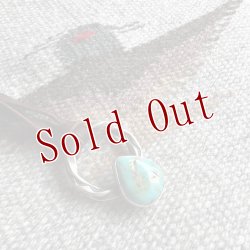 画像1: クリーク族 Jesse Robbins ロイストーン コインシルバー トラベラー ツイスト ペンダント