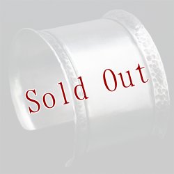 画像3: ブラックフット族 James Faks 1 1/2" プレーン/スタンプ カーブ バングル