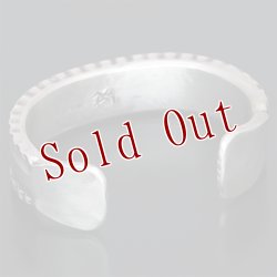 画像4: ブラックフット族 James Faks #1フラットワイヤー チェイシング スタンプ バングル