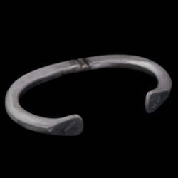 画像5: ブラックフット族 James Faks ハーフラウンドワイヤー チェイシング バングル