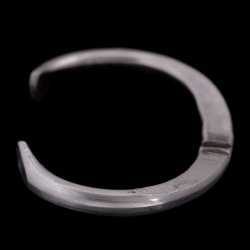 画像6: ブラックフット族 James Faks ハーフラウンドワイヤー チェイシング バングル