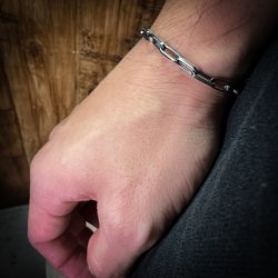 画像3: ホピ族 Loren Kootswatewa ハンドメイド シルバー ブレスレット