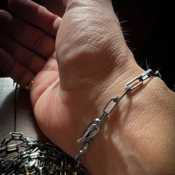 画像4: ホピ族 Loren Kootswatewa ハンドメイド シルバー ブレスレット