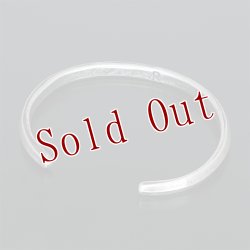 画像4: クリーク族 Jesse Robbins トライアングル コインシルバー スタンプ ナロー バングル