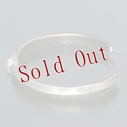 画像6: クリーク族 Jesse Robbins  シャイアン コインシルバー トライアングル スタンプ ナロー バングル