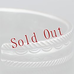 画像9: クリーク族 Jesse Robbins 5/8" コインシルバー スタンプ テーパー バングル