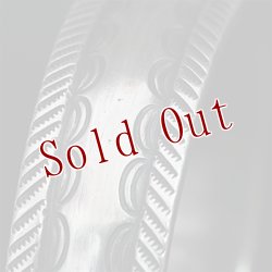 画像8: クリーク族 Jesse Robbins 5/8" コインシルバー スタンプ テーパー バングル