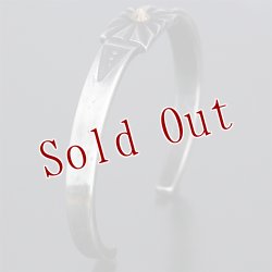 画像5: クリーク族 Jesse Robbins 18K サンバースト コインシルバー バングル