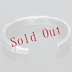 画像5: クリーク族 Jesse Robbins 2 シャイアン コインシルバー フラットトップ スタンプ バングル