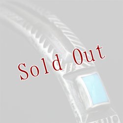 画像7: クリーク族 Jesse Robbins 2 シャイアン コインシルバー フラットトップ スタンプ バングル