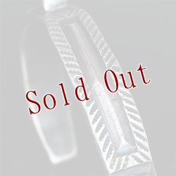 画像8: クリーク族 Jesse Robbins 2 シャイアン コインシルバー フラットトップ スタンプ バングル