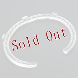 画像7: クリーク族 Jesse Robbins シャイアン コインシルバー トライアングル ヘビーゲージ スタンプ バングル