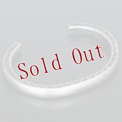 画像3: クリーク族 Jesse Robbins コインシルバー ヘビーゲージ サイドスタンプ バングル