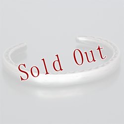 画像5: クリーク族 Jesse Robbins コインシルバー ヘビーゲージ サイドスタンプ バングル