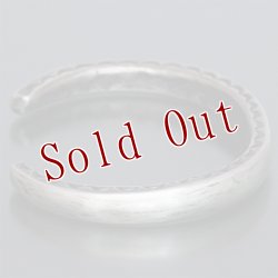 画像6: クリーク族 Jesse Robbins コインシルバー ヘビーゲージ サイドスタンプ バングル