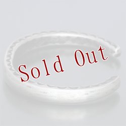 画像7: クリーク族 Jesse Robbins コインシルバー ヘビーゲージ サイドスタンプ バングル