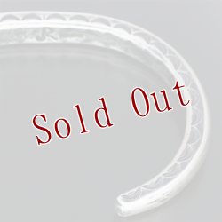 画像8: クリーク族 Jesse Robbins コインシルバー ヘビーゲージ サイドスタンプ バングル