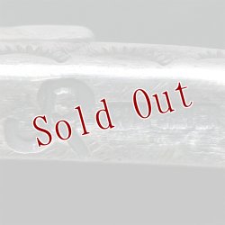 画像6: クリーク族 Jesse Robbins  シャイアン コインシルバー トライアングル サイドスタンプ ナロー バングル