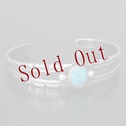 画像3: クリーク族 Jesse Robbins  Cheynee  スプリット コインシルバー スタンプ バングル