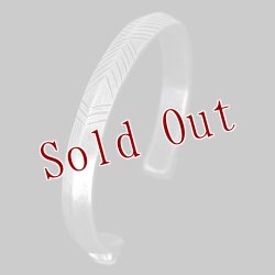 画像3: クリーク族 Jesse Robbins コインシルバー シャイアン トライアングル ナロー バングル