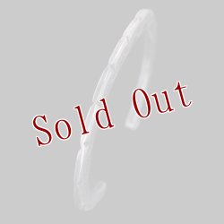 画像3: クリーク族 Jesse Robbins コインシルバー スタンプ バングル "6 1/2"