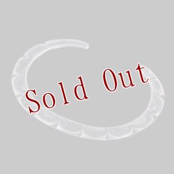 画像4: クリーク族 Jesse Robbins コインシルバー スタンプ バングル "6 1/2"