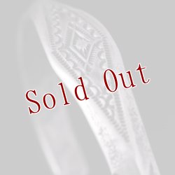 画像4: クリーク族 Jesse Robbins 1/2”  フラットトップ スタンプ トライアングル コインシルバー バングル