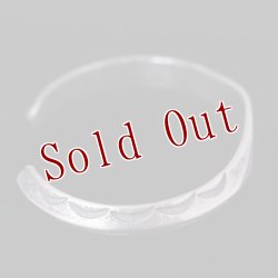 画像7: クリーク族 Jesse Robbins 1/2”  フラットトップ スタンプ トライアングル コインシルバー バングル