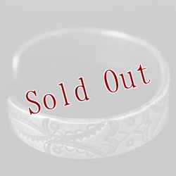 画像6: クリーク族 Jesse Robbins 1/2" コインシルバー スタンプ バングル "6"