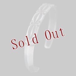 画像3: クリーク族 Jesse Robbins コインシルバー スタンプ トライアングル バングル