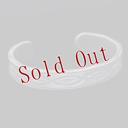 画像4: クリーク族 Jesse Robbins コインシルバー オールドスタンプ バングル "6"