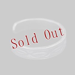 画像6: クリーク族 Jesse Robbins コインシルバー オールドスタンプ バングル "6"