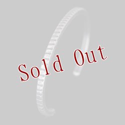 画像3: クリーク族 Jesse Robbins コインシルバー スネークパターン スタンプ スクエア バングル