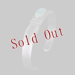 画像3: クリーク族 Jesse Robbins Harcross コインシルバー スタンプ バングル "5 5/8"