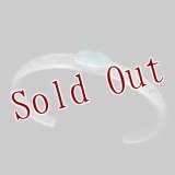 クリーク族 Jesse Robbins Fox ハーフラウンド コインシルバー スタンプ バングル "5 1/2"