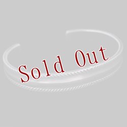 画像4: クリーク族 Jesse Robbins ダブルロープ コインシルバー バングル "5 3/4"