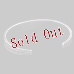 画像5: クリーク族 Jesse Robbins ダブルロープ コインシルバー バングル "5 3/4"