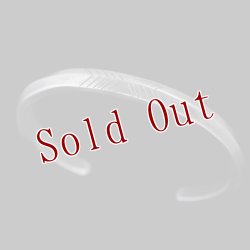 画像1: クリーク族 Jesse Robbins トライアングル コインシルバー アロー バングル