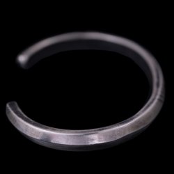 画像5: クリーク族 Jesse Robbins トライアングル コインシルバー アロー バングル