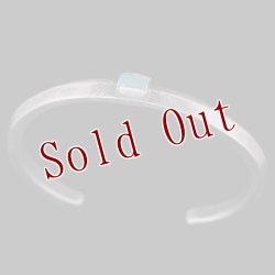 画像1: クリーク族 Jesse Robbins Fox トライアングル コインシルバー アロー バングル "5 1/2"