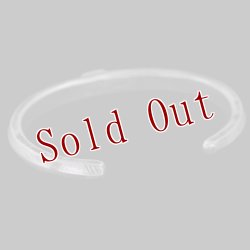 画像5: クリーク族 Jesse Robbins Fox トライアングル コインシルバー アロー バングル "5 1/2"