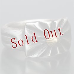 画像4: クリーク族 Jesse Robbins 18K サンバースト コインシルバー リング 14号 8.5号