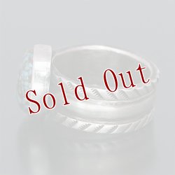 画像5: クリーク族 Jesse Robbins キャンデラリア コインシルバー チゼル リング 24.5号