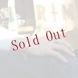 画像8: クリーク族 Jesse Robbins キャンデラリア コインシルバー チゼル リング 24.5号