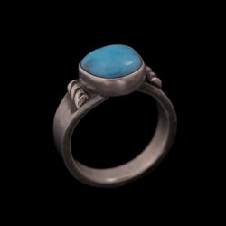 画像3: クリーク族 Jesse Robbins シャイアン コインシルバー リング 24号