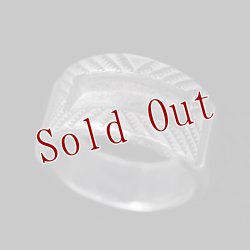 画像1: クリーク族 Jesse Robbins コインシルバー フラットトップ リング 12.5号