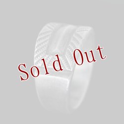 画像3: クリーク族 Jesse Robbins コインシルバー フラットトップ リング 15.5号