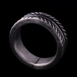 画像3: クリーク族 Jesse Robbins ダブルロープ コインシルバー リング 15.5号