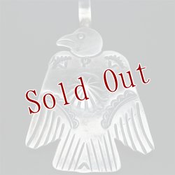 画像5: クリーク族 Jesse Robbins サンダーバード コインシルバー バンプアウト ペンダント