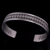 ホピ族 Emmett Navakuku 1/2” ミルキーウェイ オーバーレイ バングル